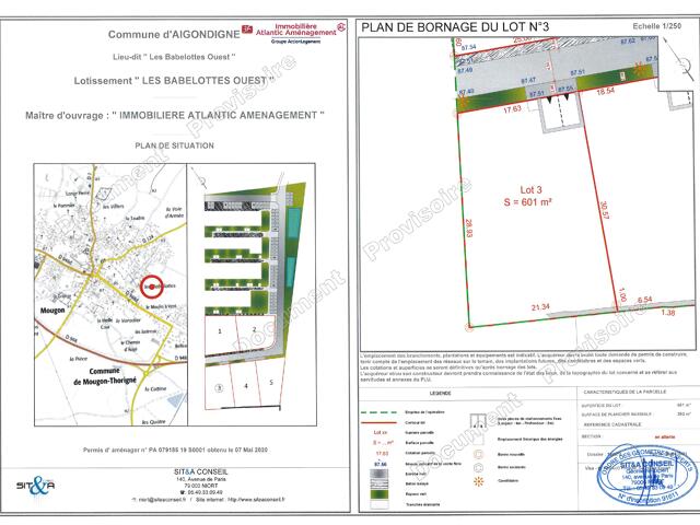 Terrain proposé à Aigondigné