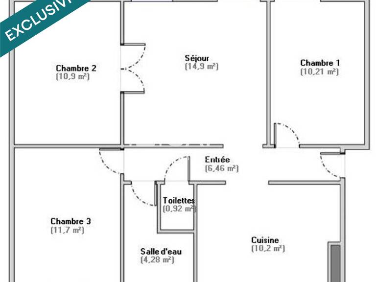 Double séjour, 2 chambres, faibles charges, calme — photo 1