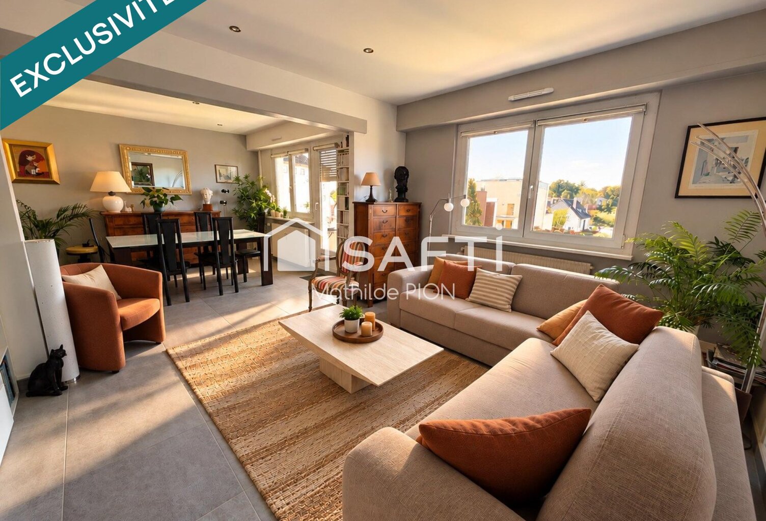 Illkirch: quartier des vergers, appartement de 90m2, traversant est-ouest — photo 1
