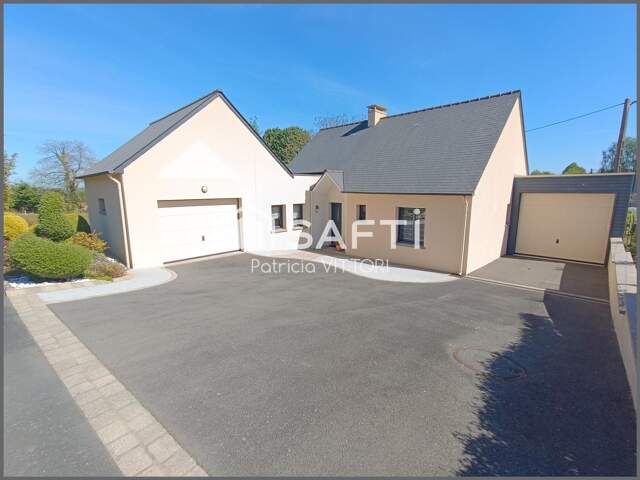 Maison contemporaine de plain-pied, 3 chambres, garage et garage camping-car — photo du bien