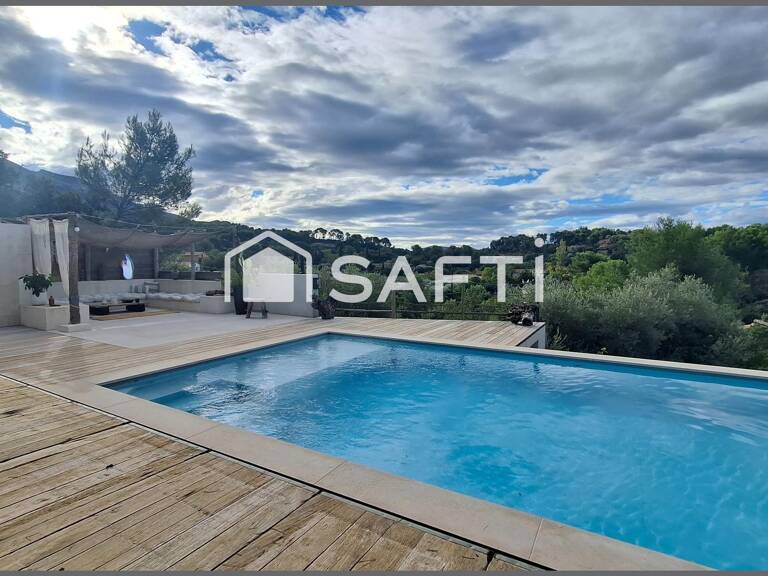 ROQUEVAIRE MAISON CONTEMPORAINE T5 AVEC PISCINE ET TERRAIN EN RESTANQUE — photo 1