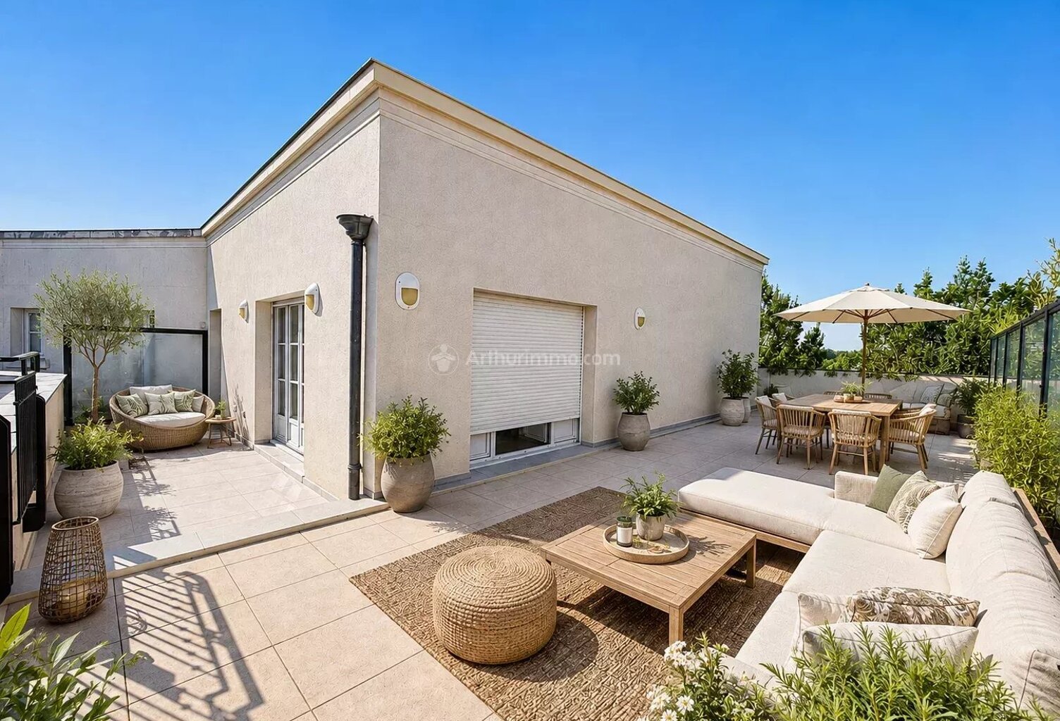 SERRIS – DERNIER ÉTAGE – TERRASSE EXCEPTIONNELLE DE 77,51 M² – 3 STATIONNEMENTS — photo 1