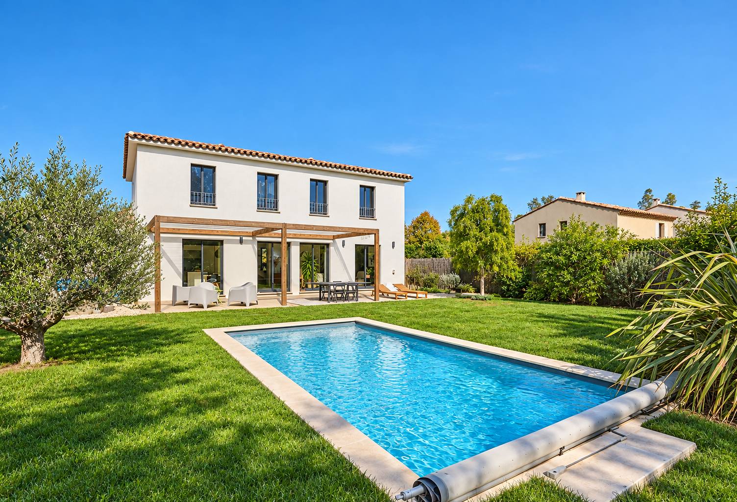 Puyricard- Belle, contemporaine, Familiale avec piscine. — photo 1