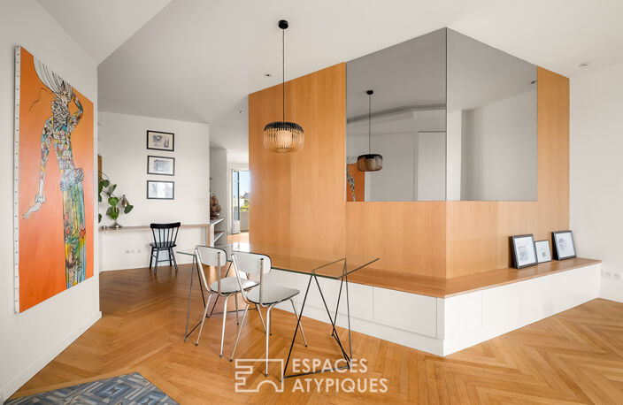 Appartement rénové par architecte avec balcons et vue dégagée — photo 4