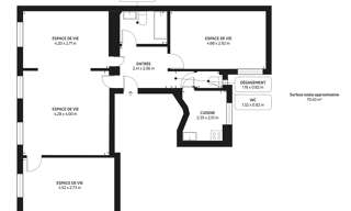Appartement 4 Pièces 70 m² à vendre à Paris 17 (75017)