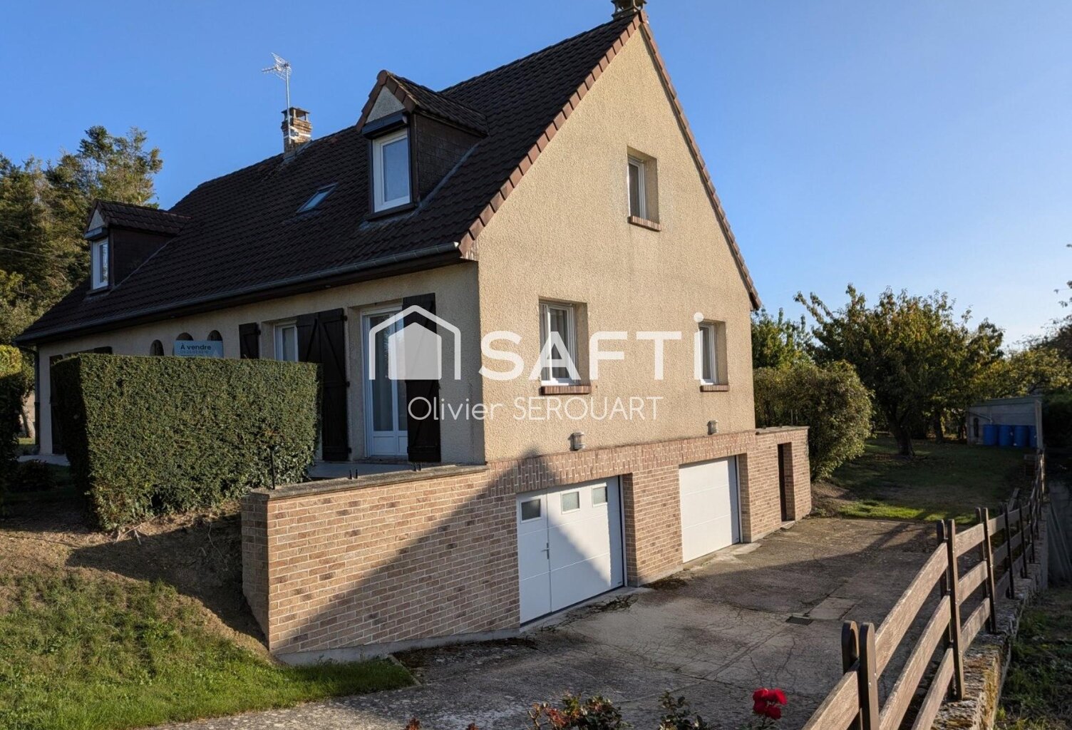 PAVILLON DE 169 m²  HABITABLE DE PLAIN-PIED, 4 CHAMBRES, SOUS-SOL COMPLET ET JARDIN DE 1 600 m² — photo 1