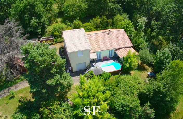 SUR LES HAUTEURS DE SAINT-CAPRAIS-DE-LERM   MAISON FAMILIALE AVEC VUE - PISCINE ET LOGEMENT INDEPENDANT — photo 3