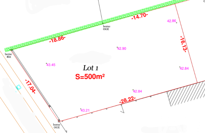 Vente Terrain à bâtir 500 m&sup2; — photo 2