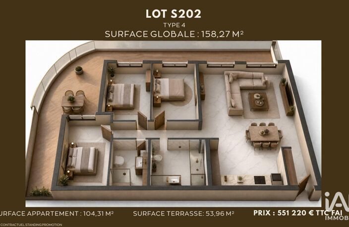 Vente Appartement 7 pièces — photo 2