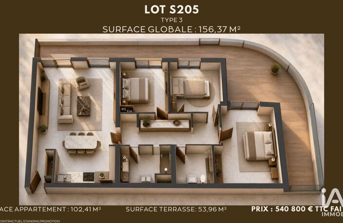 Vente Appartement 7 pièces — photo 2