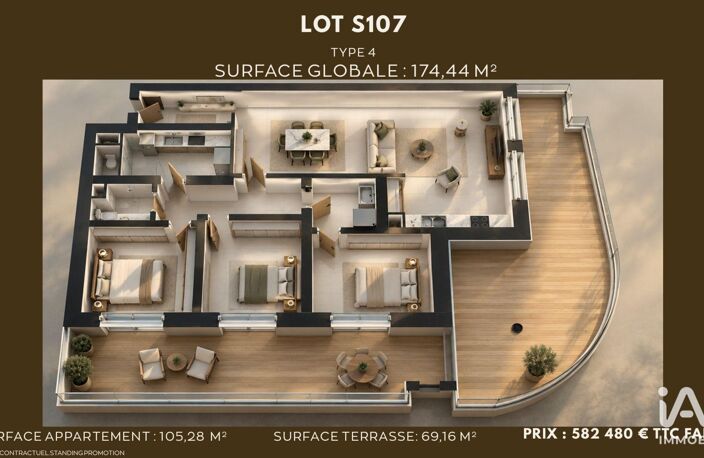 Vente Appartement 8 pièces — photo 2