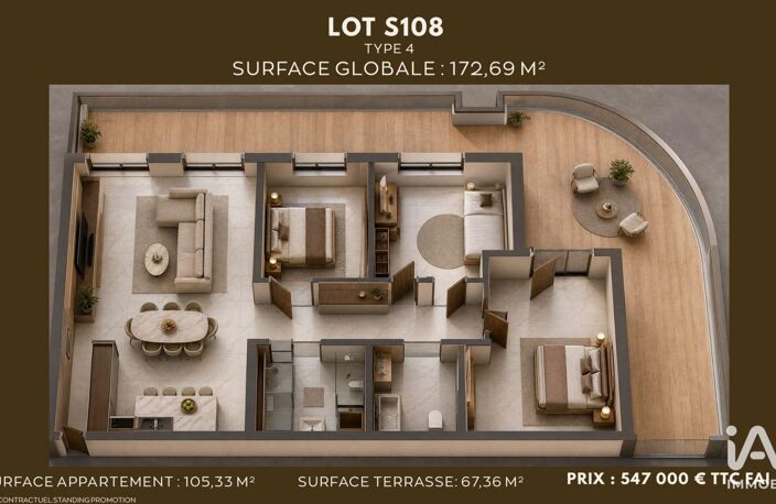 Vente Appartement 8 pièces — photo 2
