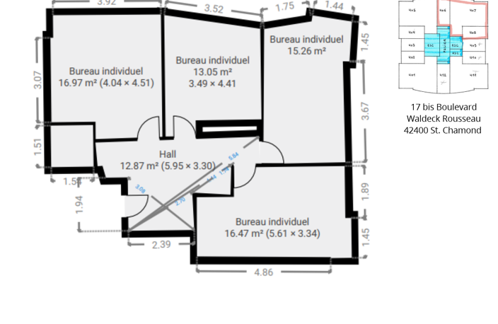 Vente Boutique/Local commercial 77 m&sup2; — photo 3