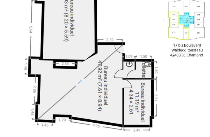 Vente Boutique/Local commercial 104 m&sup2; — photo 3