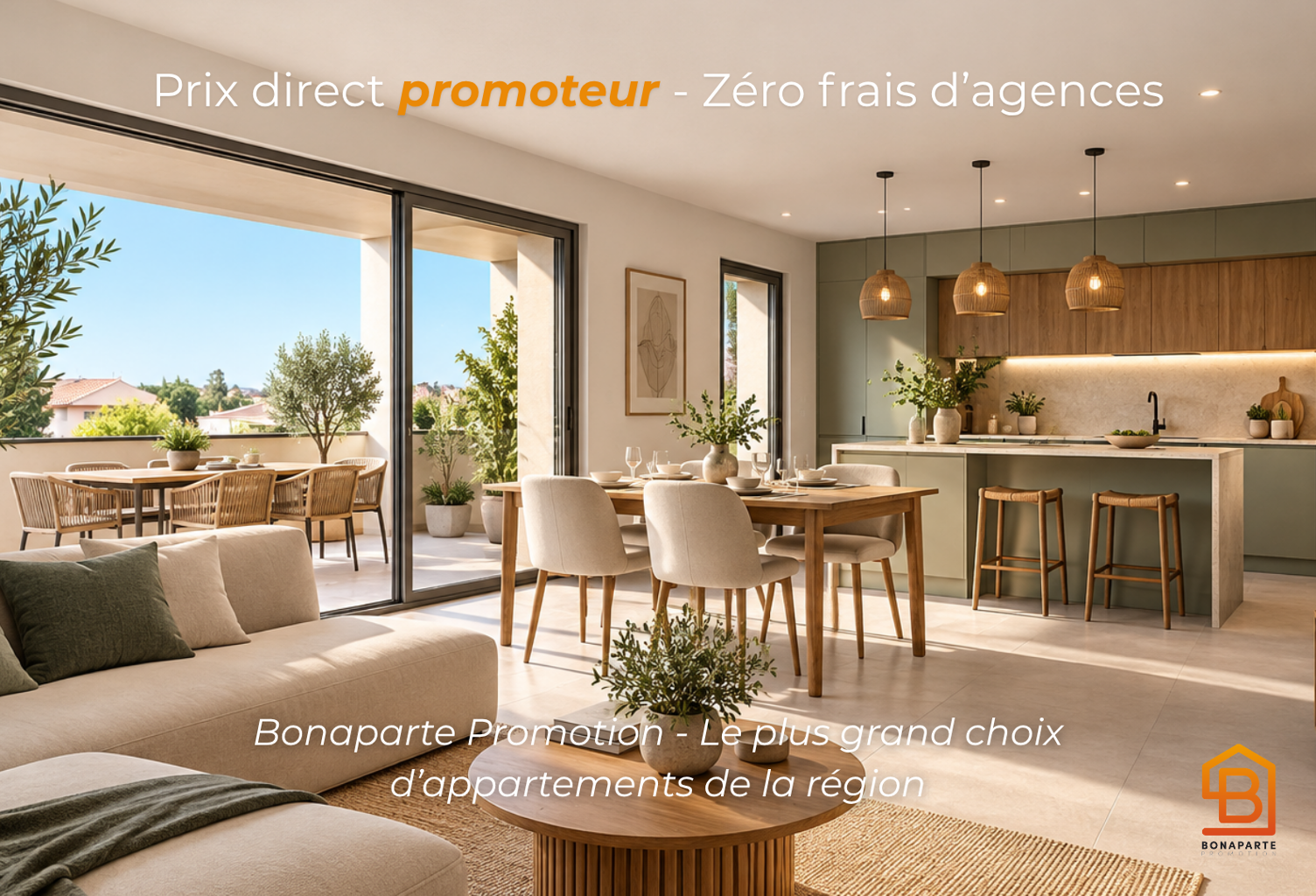 - MÈZE – BEAU 3 PIECES NEUF - PROCHE DU CENTRE - RESIDENCE INTIMISTE — photo 1
