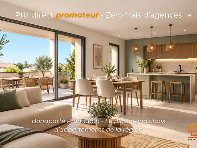 - MÈZE – BEAU 3 PIECES NEUF - PROCHE DU CENTRE - RESIDENCE INTIMISTE — photo du bien