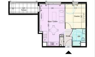 Appartement 2 Pièces 42 m² à vendre à Fréjus (83600)
