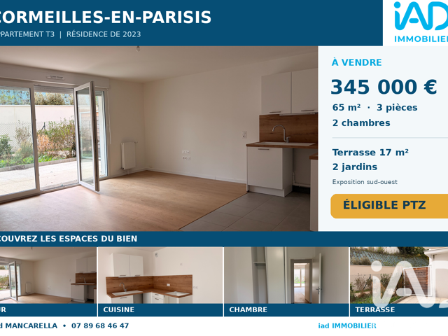 Vente Appartement 3 pièces — photo du bien