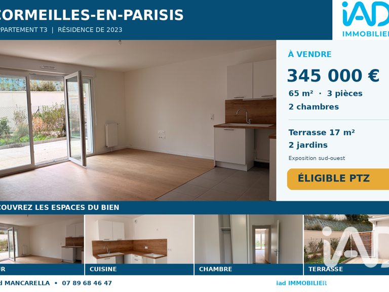 Vente Appartement 3 pièces — photo 1