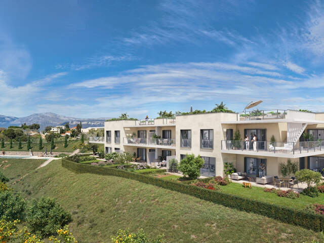 LE MONTEBELLO : 3 PIÈCES EN REZ-DE-JARDIN AVEC VUE MER - NICE BELLET — photo du bien