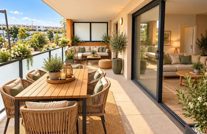 AIX-EN-PROVENCE – LA DURANNE – T2 AVEC GRANDE TERRASSE — photo 2