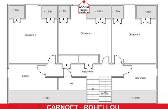 COTES-D'ARMOR - Carnoët (22160) - A VENDRE - MAISON 132 M2 - CONSTRUCTION 1981 - 5 CHAMBRES - SOUS-SOL - A RAFRAICHIR - 2 PETITES DEPENDANCES ET UN HANGAR - 3700 M2 DE TERRAIN - A 5MIN EN VOITURE DE L — photo 3
