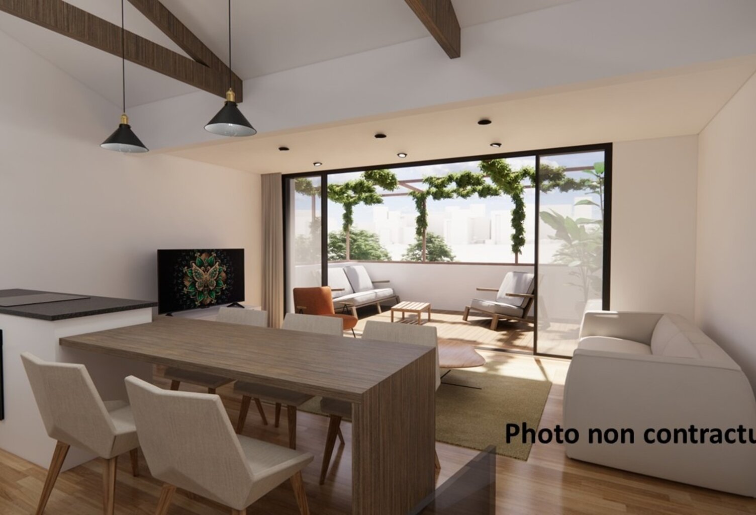 A vendre-appartement Loft 3 pièces-dernier étage-67,40 m2-Terrasse de 12m2-2 chambres-Quartier Mouzaïa- L7bis-L11 — photo 1