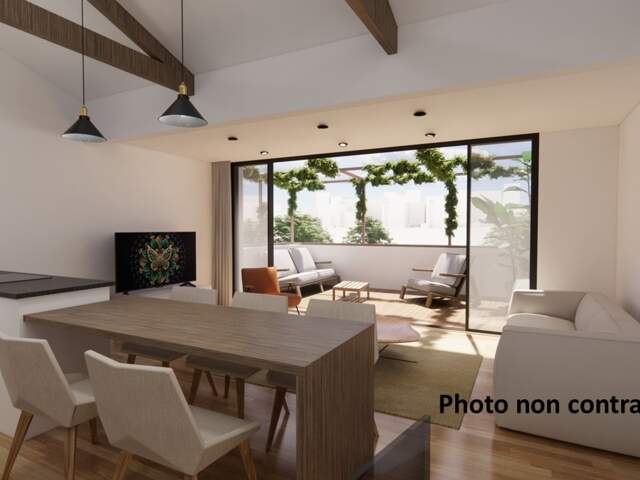 A vendre-appartement Loft 3 pièces-dernier étage-67,40 m2-Terrasse de 12m2-2 chambres-Quartier Mouzaïa- L7bis-L11 — photo du bien
