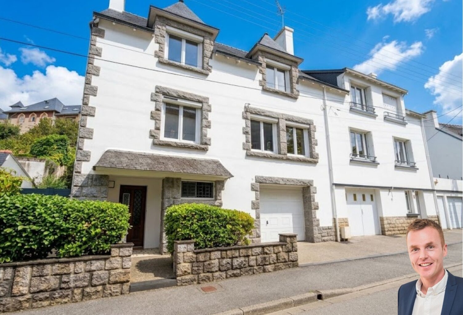 Finistère (29) – À vendre à Quimper centre : maison T5 de 124 m² habitable (182 m² utile ), sur un terrain de 398 m², avec sous-sol intégral et garage — photo 1