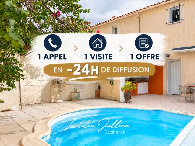EXCLUSIVITÉ – MARSEILLE 11ᵉ – MAISON T4 AVEC PISCINE, JARDIN ET GARAGE – RÉSIDENCE SÉCURISÉE — photo du bien