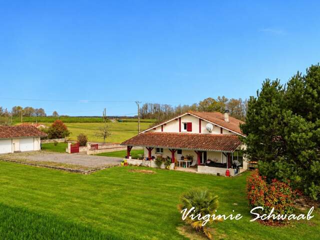 Maison à vendre 6 pièces GAMARDE LES BAINS (40) TERRAIN 1 863 m2 — photo du bien