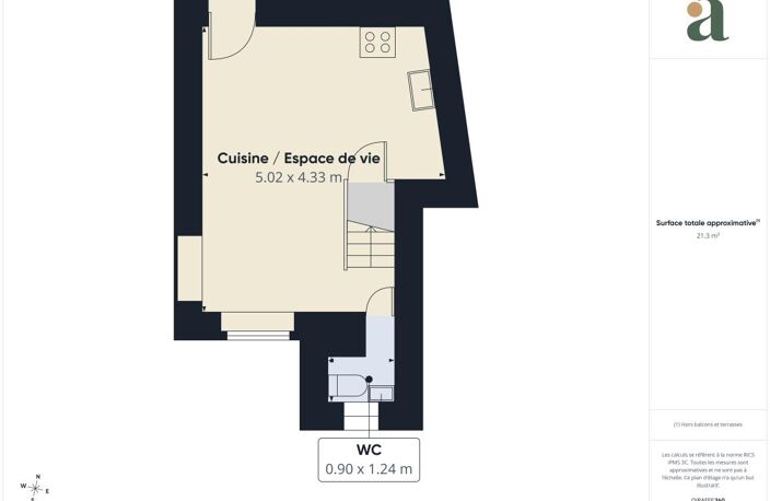 Charmant studio duplex rénové de 29,9 m², Emplacement exceptionnel en vente à Place Masséna, Nice (06000) — photo 5