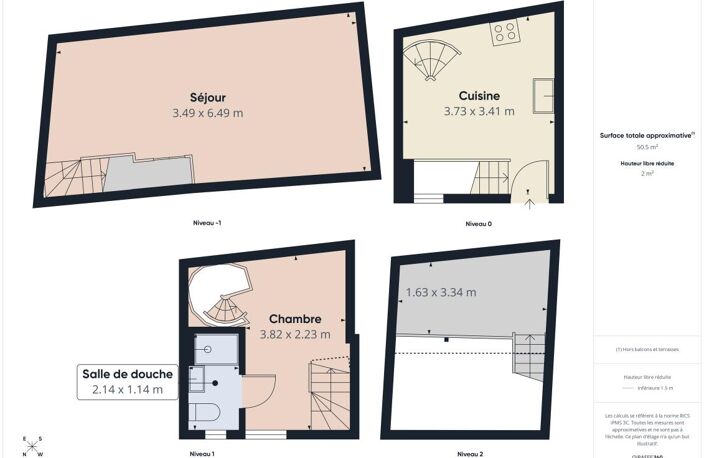 Charmante maison de village de 51 m² - Au calme en plein centre de Callian - Sur 3 niveaux — photo 5
