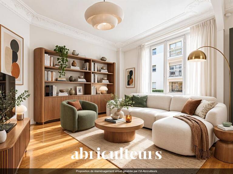 4 pièces au calme sur cour arborée – Charme de l’ancien – Paris 15e Convention – 72 m² — photo 1