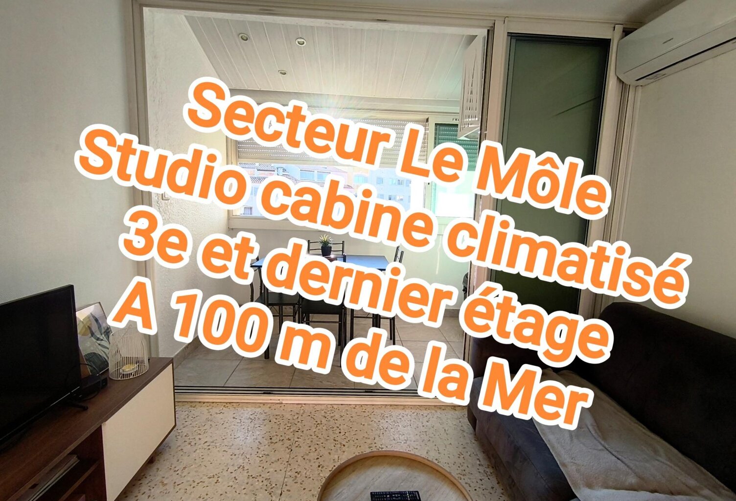 A 100 m de la Mer - Studio avec loggia et dressing — photo 1