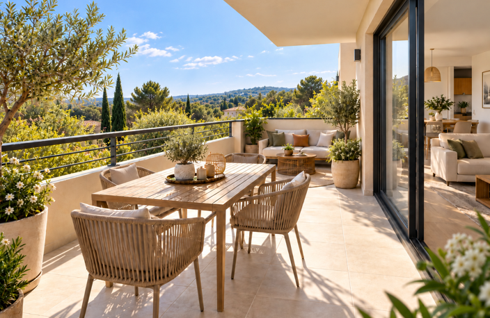T3 DE 60M² AVEC TERRASSE PROCHE THOLONET — photo 2