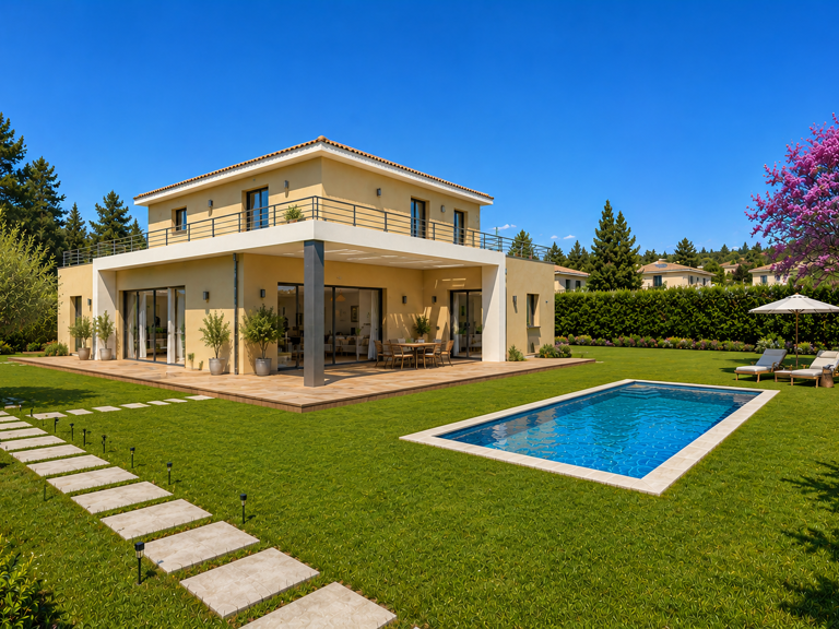 -AIX - MAISON INDIVIDUELLE RE2020 DE 130M² AVEC 300M² DE JARDIN ET GARAGE — photo 1