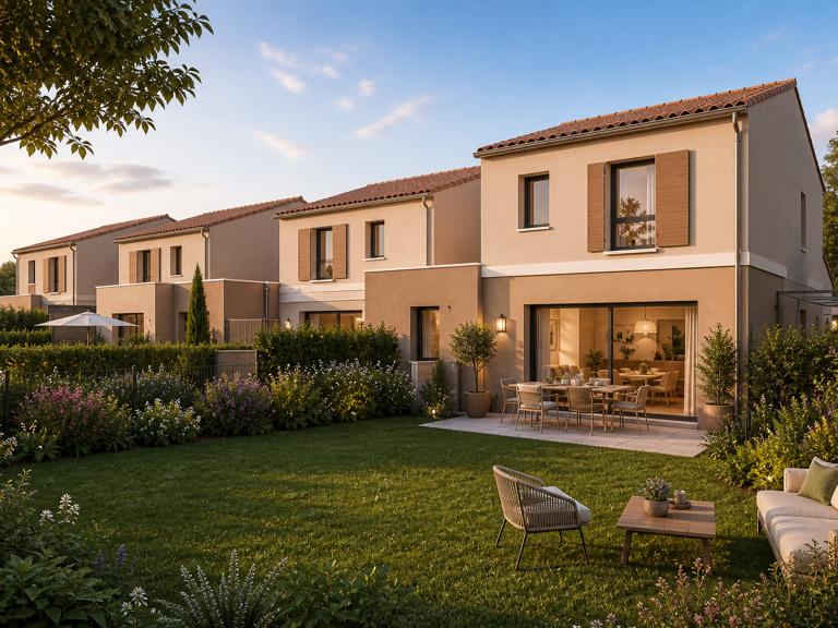 -Maison 4 pièces neuve de 95m² avec jardin privatif et garage à Gardanne — photo 1