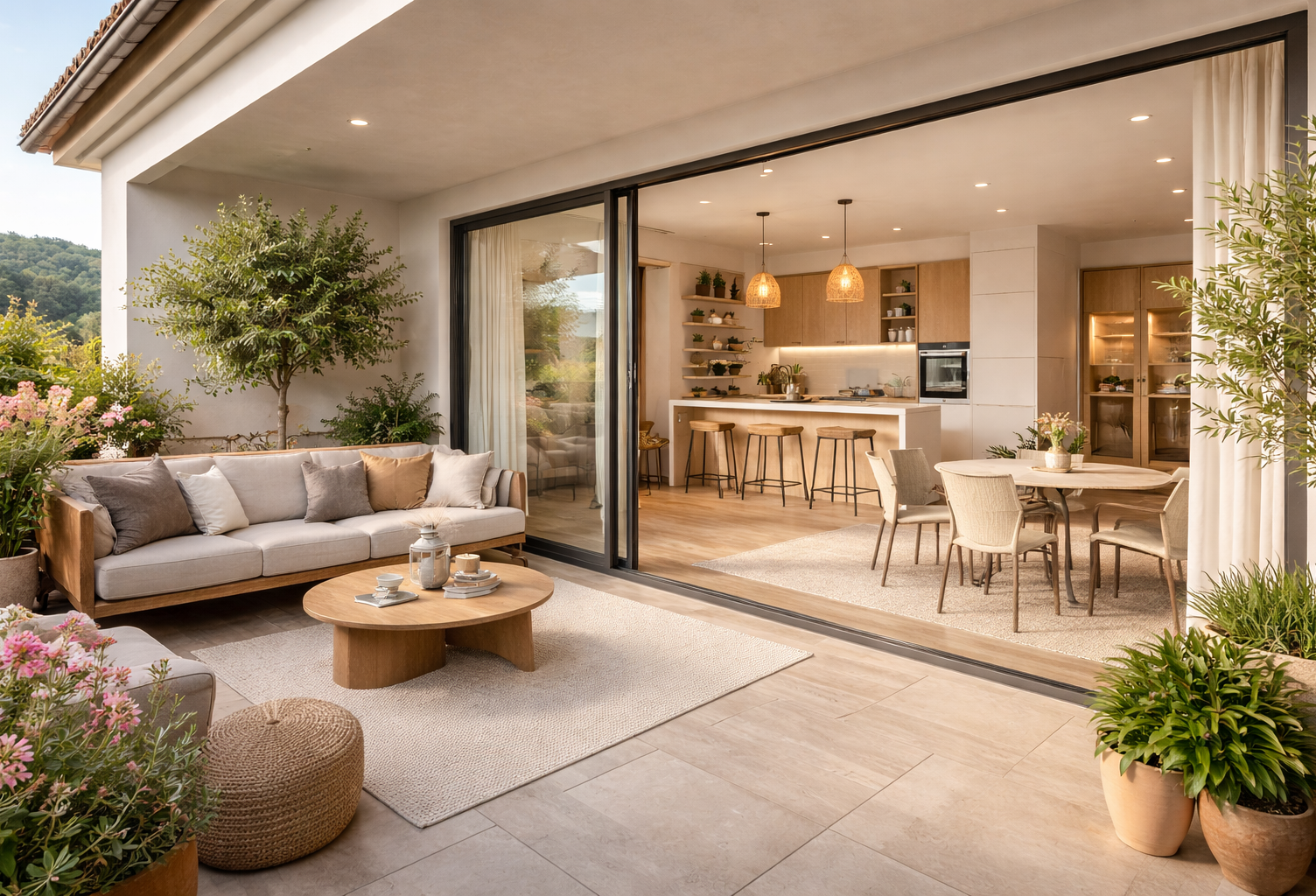 GRAND T2 de 50m² AVEC VUE DEGAGEE - TERRASSE de 12 m² - LA ROQUE D'ANTHERON  — photo 1