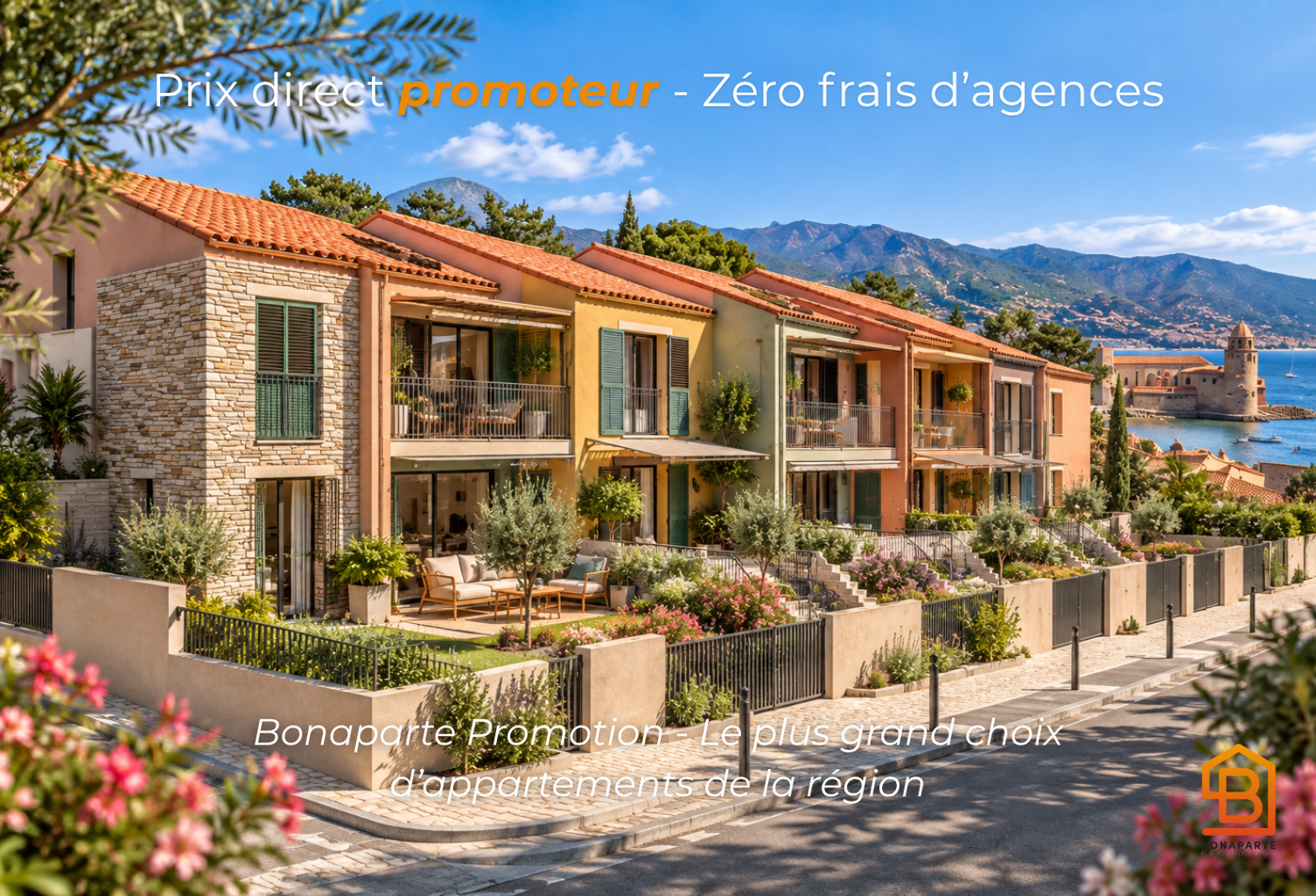 - COLLIOURE – MAISON T4 NEUVE DÉJÀ LIVRÉE À 100 M DE LA PLAGE – JARDIN ET DOUBLE GARAGE — photo 1