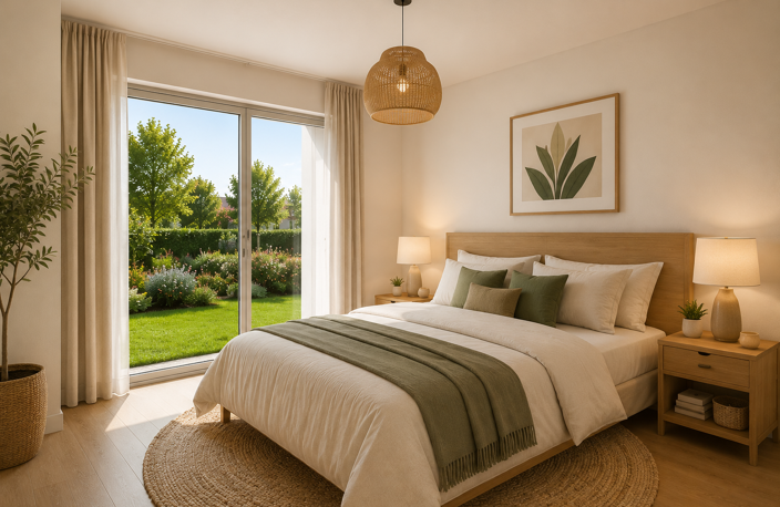 Jardin d’exception aux portes de Strasbourg – Superbe T4 neuf familial en rez-de-jardin — photo 3