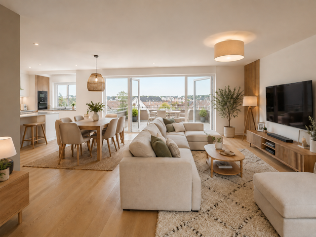 T2  neuf intimiste  à Obernai – Grand séjour DE 25m² — photo du bien