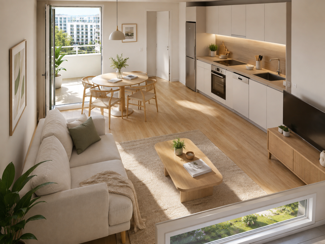 Coup de cœur : T3 neuf avec balcon dans résidence contemporaine — photo du bien