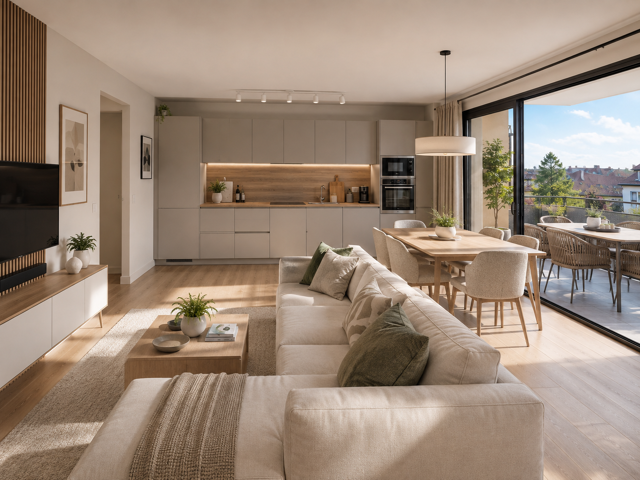 OBERNAI – Grand T4 neuf de 80 m² avec balcon Sud-Est — photo du bien