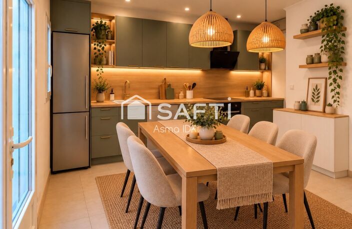 Maison 85 m²  2 chambres + bureau  Cour  Garage — photo 3