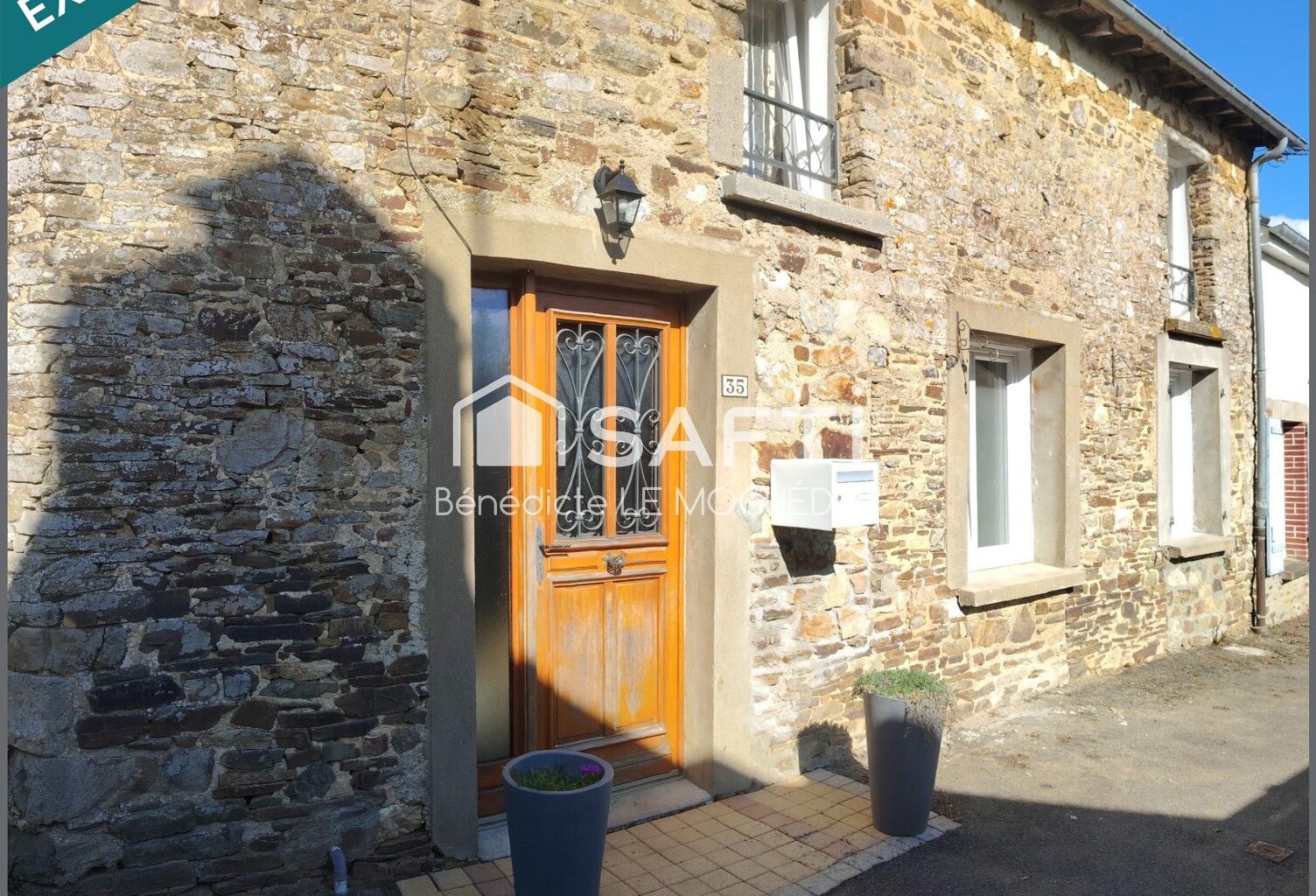 Belle Maison en pierre rénovée,  jardin arboré, au coeur d'un village, proche de la Gare, axe Rennes- St MALO,   St Médard sur ille- 20 mn de Rennes — photo 1