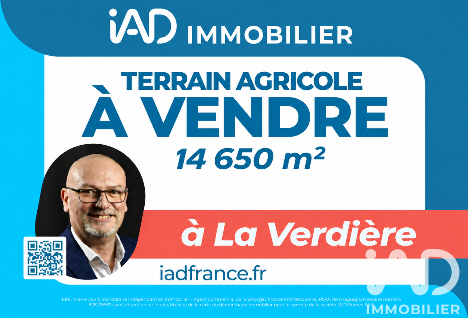 Vente Terrain agricole 14 650 m&sup2; — photo 1