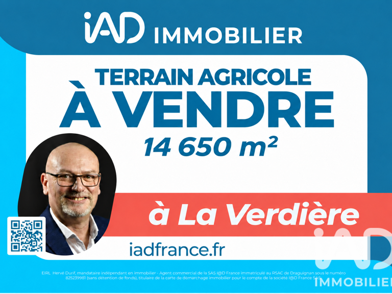 Vente Terrain agricole 14 650 m&sup2; — photo 1