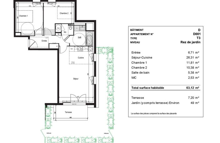 Vente Appartement 3 pièces — photo 4
