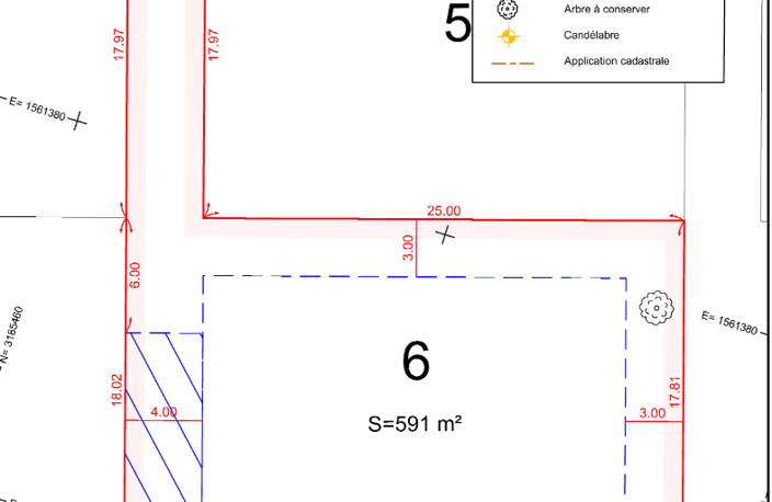 Vente Terrain à bâtir 595 m&sup2; — photo 3